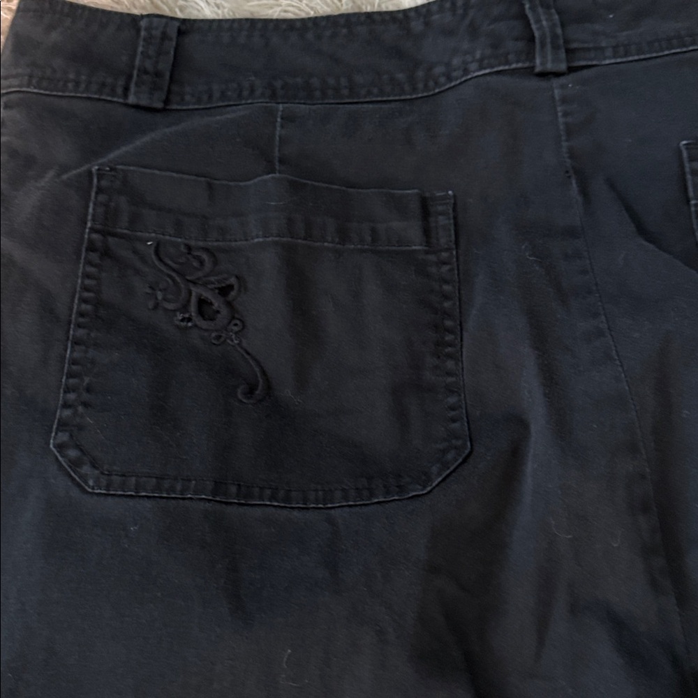 Coldwater Creek Black Cropped Jeans - Picture 5 of 6